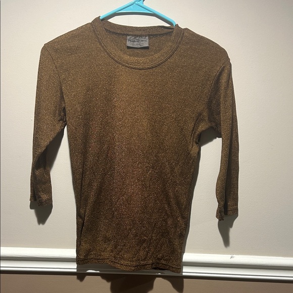 Michael Stars Metallic Gold Top - Picture 1 of 4